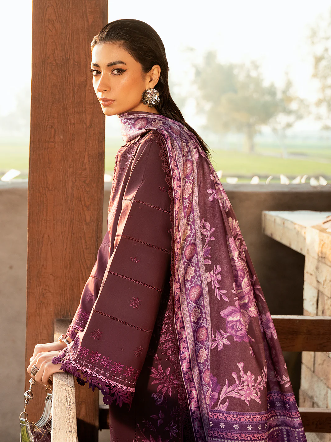 316 - A | 3 PC Lawn Stitched - Image 3