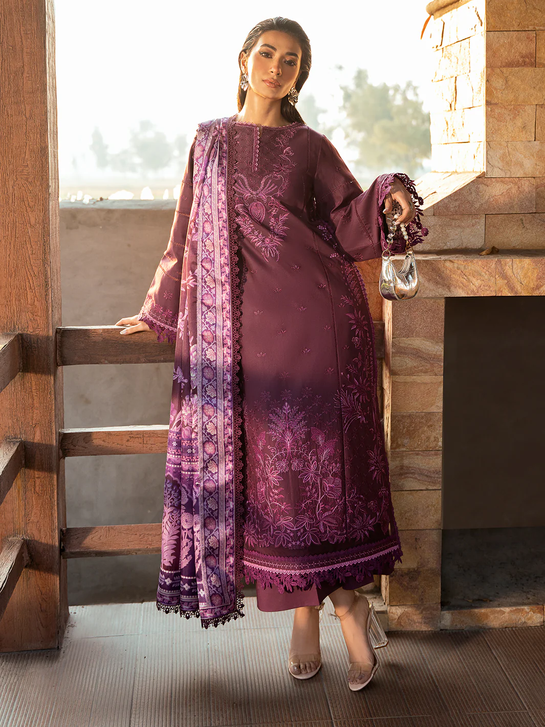 316 - A | 3 PC Lawn Stitched - Image 4