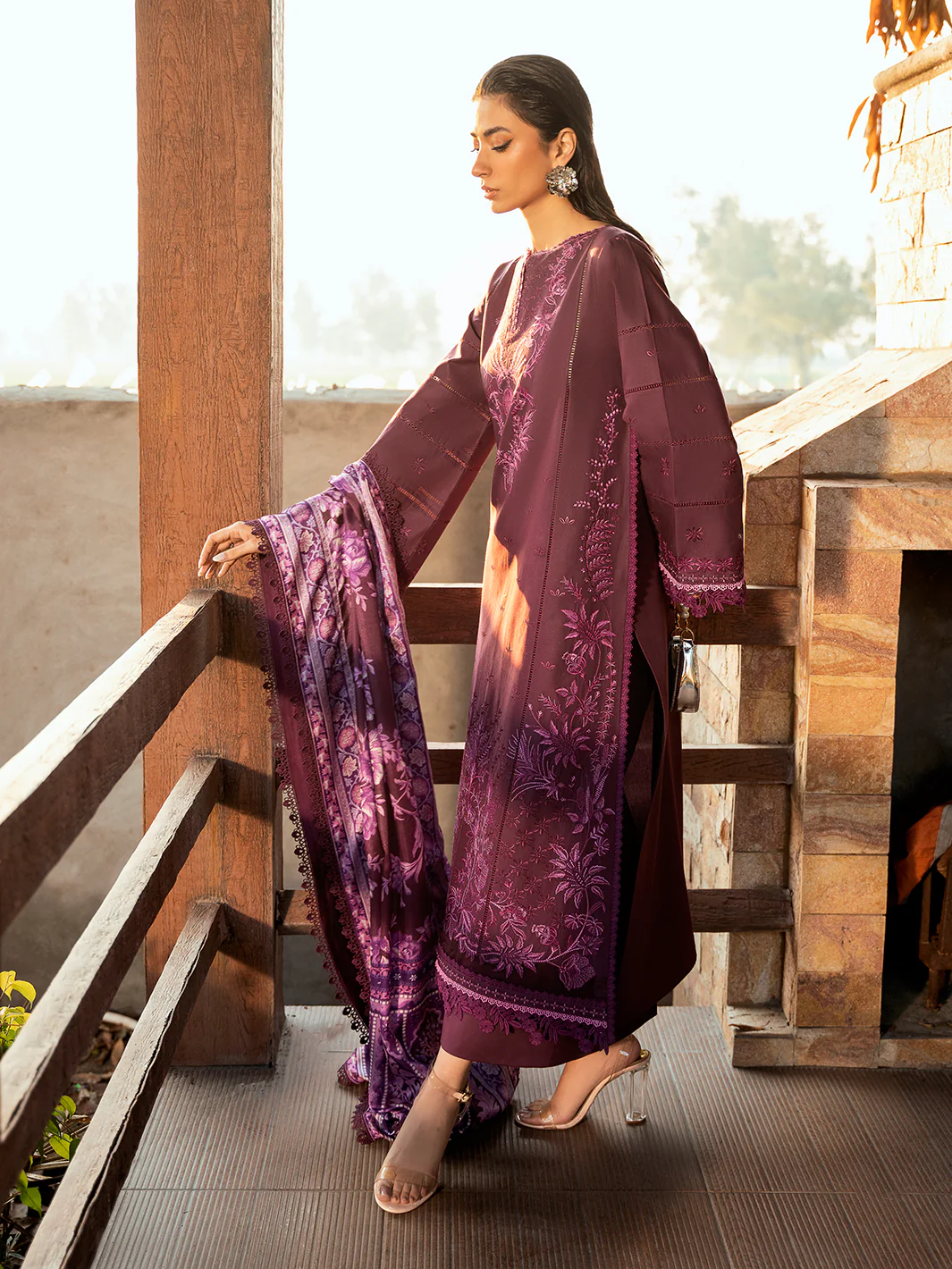 316 - A | 3 PC Lawn Stitched - Image 7