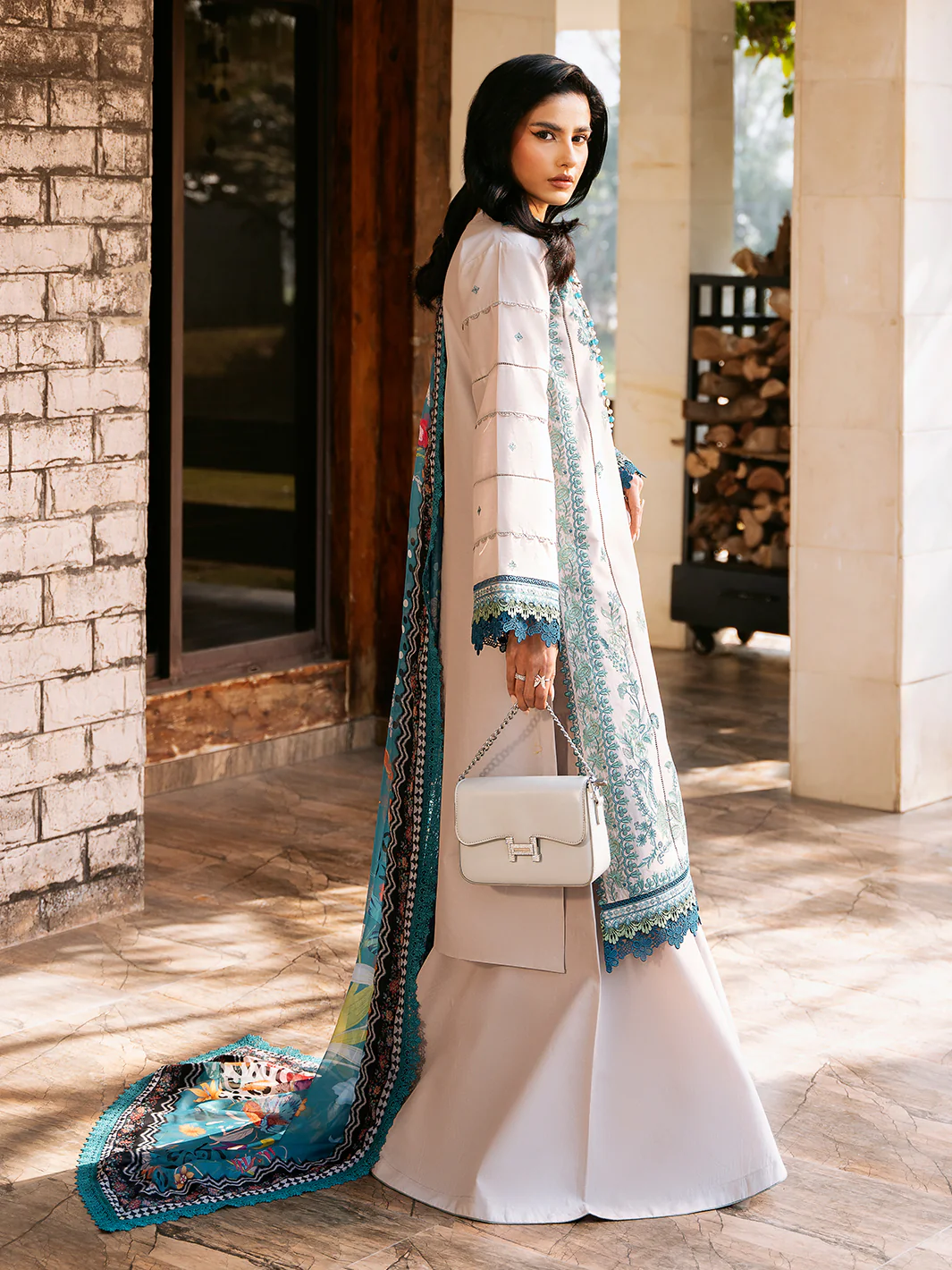 317 - B | 3 PC Lawn Stitched - Image 3
