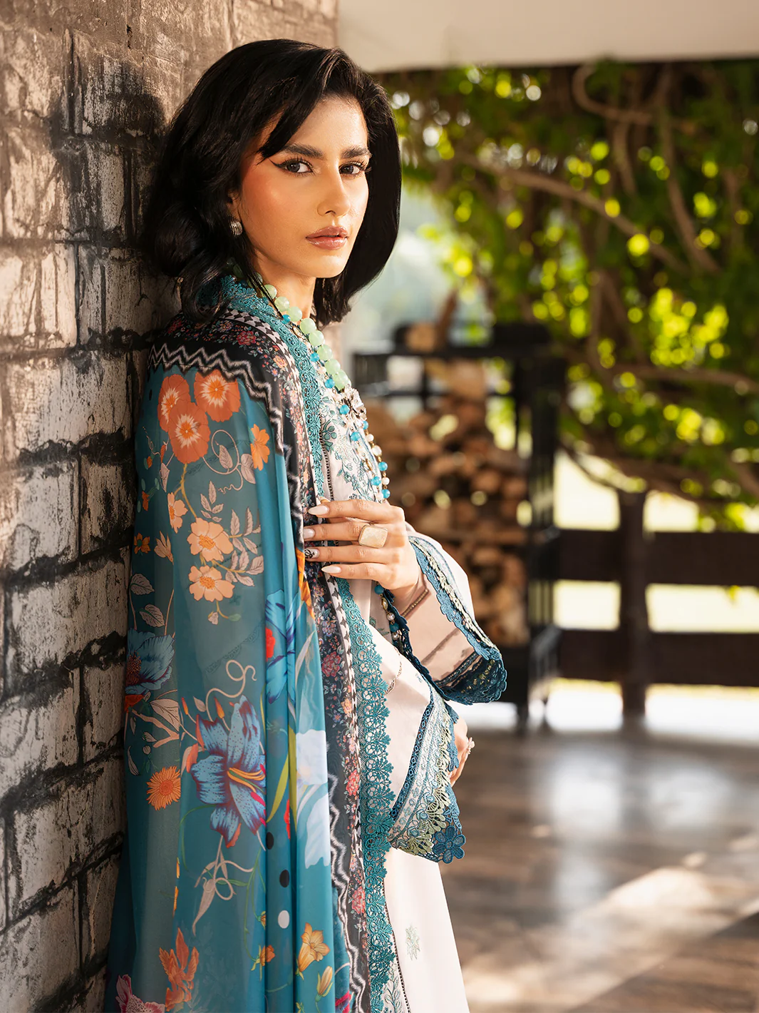 317 - B | 3 PC Lawn Stitched - Image 5