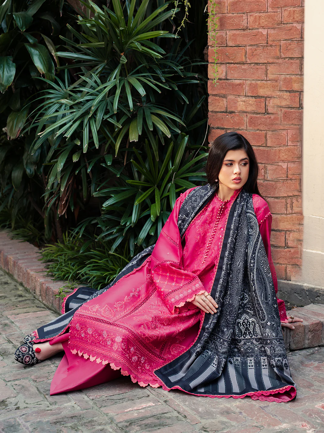 53 - A | 3 PC Kotrai Unstitched - Image 9
